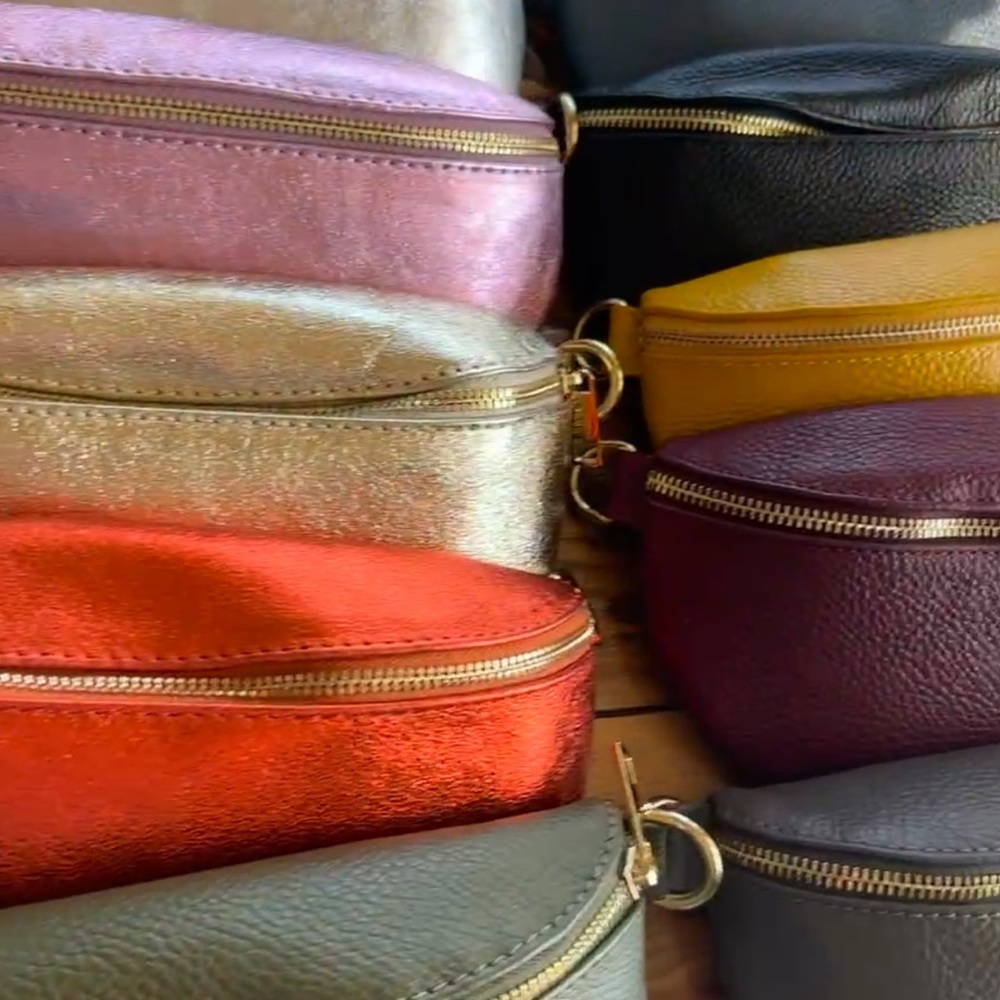 Beautiful soft Italian leather crossbody bags